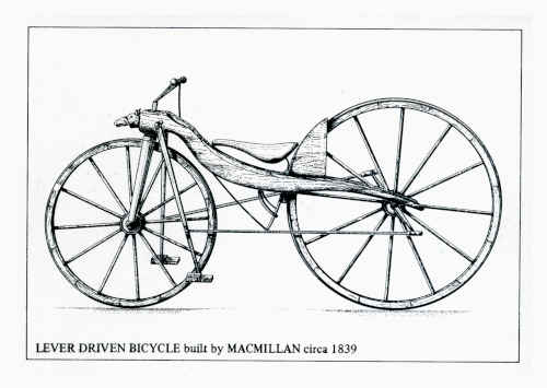 Circa 1839 Treddle powered bike