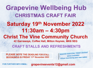 Xmas Craft Fair at Grapevine Wellbeing Hub
