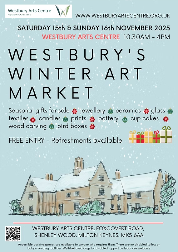 Westbury winter art market flyer