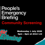 People's Emergency Briefing - TTMK Social film screening, 1 July 2026